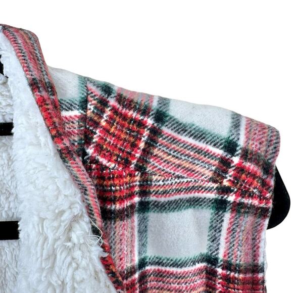 NWT Maurices plaid check Sherpa faux fur lined full zip vest women’s size 2x - Picture 5 of 8